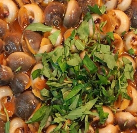 Ốc mỡ rang muối ớt