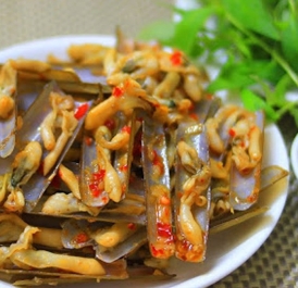 Ốc móng tay xào tỏi
