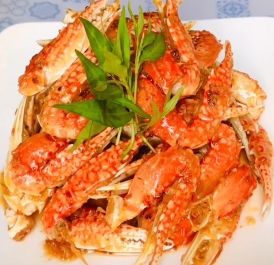 Càng ghẹ xào tỏi