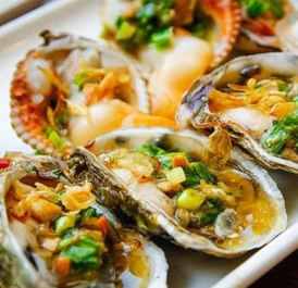 Hàu nướng mỡ hành