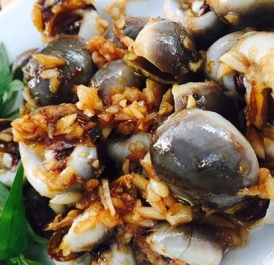 Ốc mỡ xào tỏi