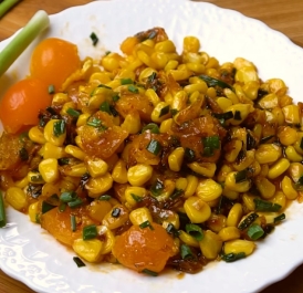 Bắp xào trứng muối