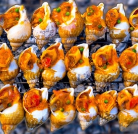 Ốc Bulot nướng tiêu xanh