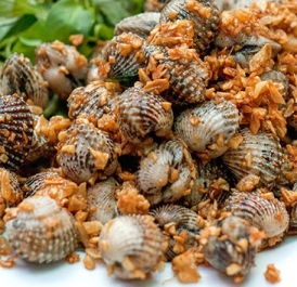 Sò huyết xào tỏi